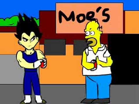 Vegeta VS Homero voces reales