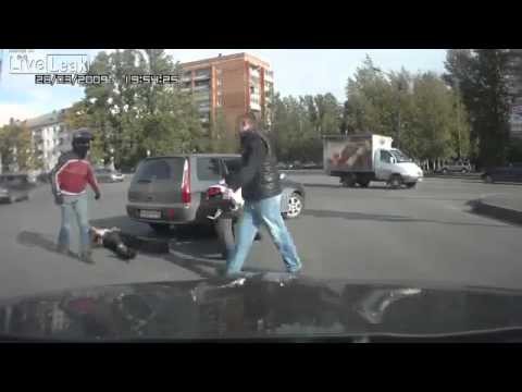 Russian Street Fight | One Hit KnockOut