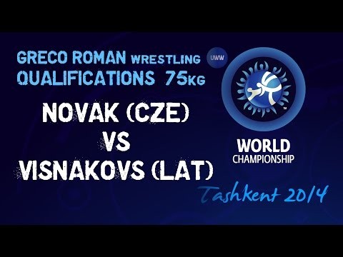 Qualifications - Greco Roman Wrestling 75kg - NOVAK (CZE) vs VISNAKOVS (LAT
