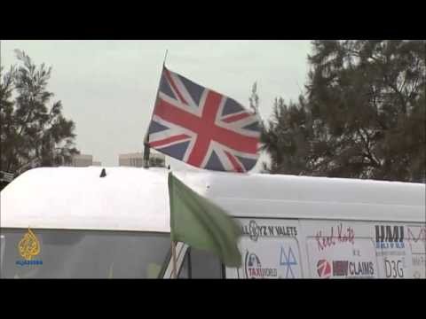 British Aid Convoy Arrives in Libya - Convoy de ayuda britÃ¡nica llega a Li