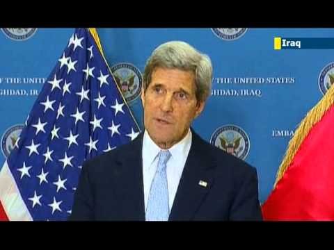 Kerry pressures Iraq to inspect Iran flights and prevent arms reaching Assa