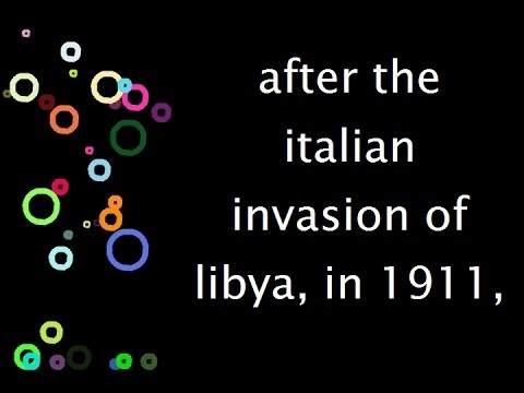 Topic: after the italian invasion of libya