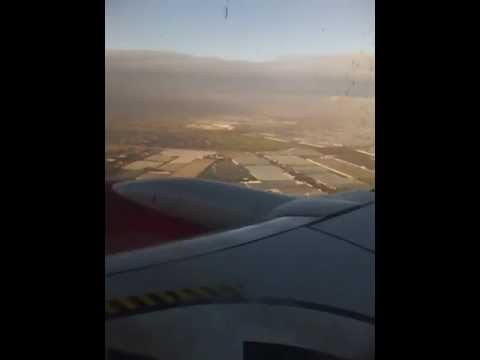 Corendon Dutch Airlines landing in Rotterdam from Nador Morocco 21/12/2012