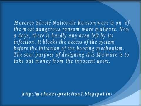 How to Get rid Of Morocco SÃ»retÃ© Nationale Ransomware