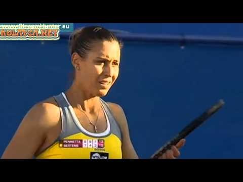 Flavia Pennetta vs Kiki Bertens WTA Marrakech 2013 Morocco 3R