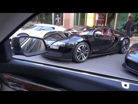 UFO (Monotracer) in Monaco; glimpse of Bugatti Veyron Sang Noir and Koenigs