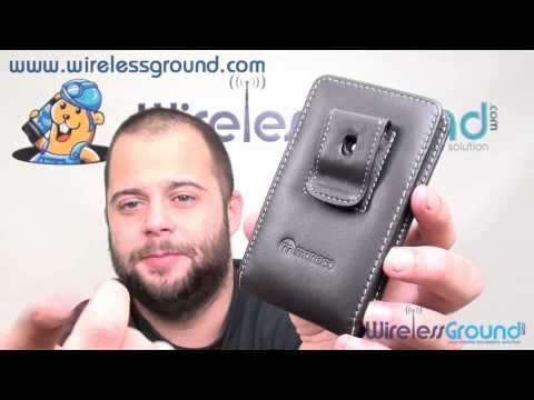 Lumia 820 Vertical Leather Case by Monaco Black
