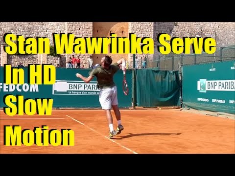 Stan Wawrinka Serve In HD Slow Mo