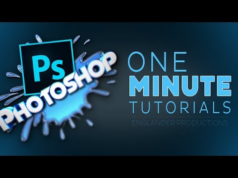 One Minute #PhotoshopCC Tutorials | How to Create A Cool Shadow