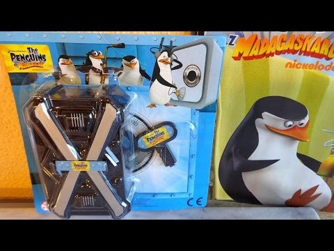 Penguins of Madagascar Surprise Toys Pack Key Lock Safe Unpacking