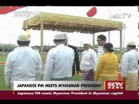 Japanese PM meets Myanmar president