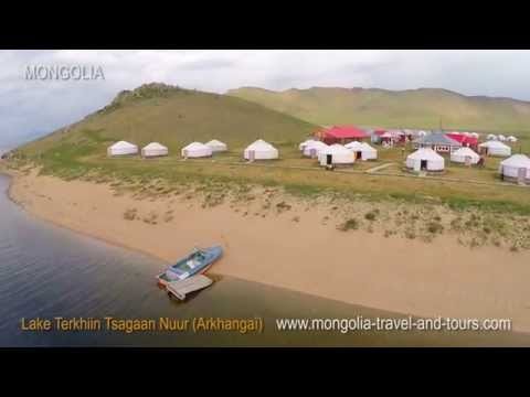 Mongolia drone video - Khorgo Volcano & Lake Terkhiin Tsagaan Nuur - By Mon