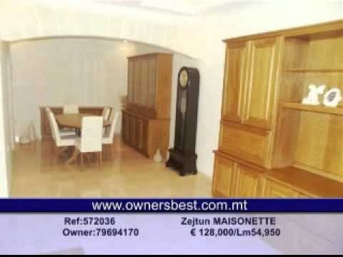 Property for sale - Maisonette Malta  - Zejtun - direct from owner - ref 57