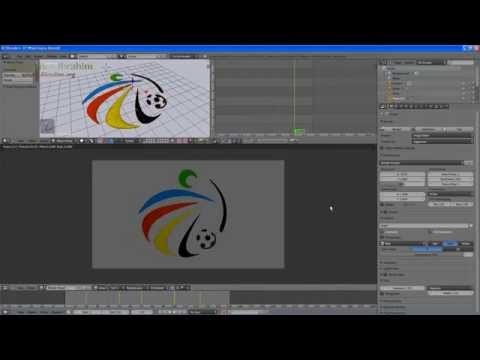 Blender Speed Modeling - AFC (AFC Challenge Cup 2014 LOGO) / 2D into 3D