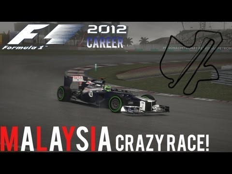 F1 2012 - Absolutely Hectic Race; Malaysia 14 Lap Live Commentary - Episode