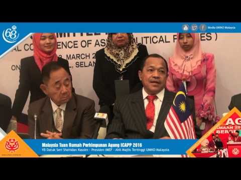 Malaysia Tuan Rumah Perhimpunan Agung ICAPP 2016 â€“ Shahidan