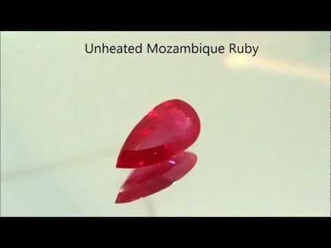 Natural Ruby - Unheated 2 Carats Pear - by Gandhi Enterprises