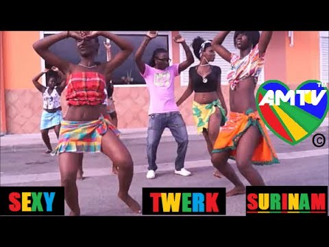 AFRICAN MUSIC - DENTY ft KENNYMAN  TV - MUSIC OF SURINAM - TWERK DANCE - AF