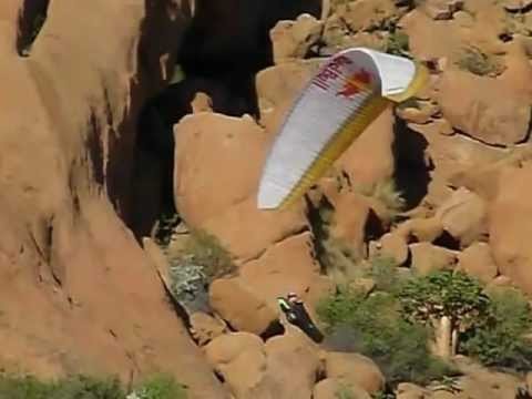 Paragliding in Namibia at Spitzkoppe
