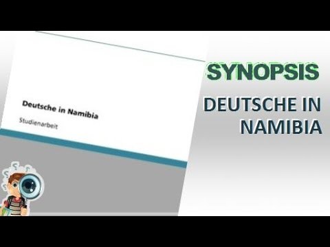 Synopsis | Deutsche In Namibia By Patrick Schweitzer