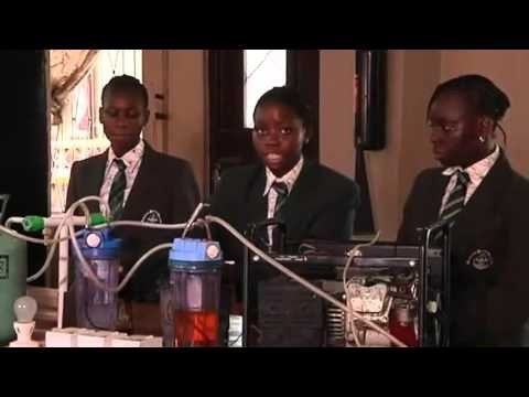 Nigeria Schoolgirl pee power energy generator - uses just pee to generate e
