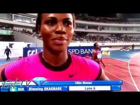 Diamond League 100 metres Women with Okagbare  Shanghai China 2013 May 2013