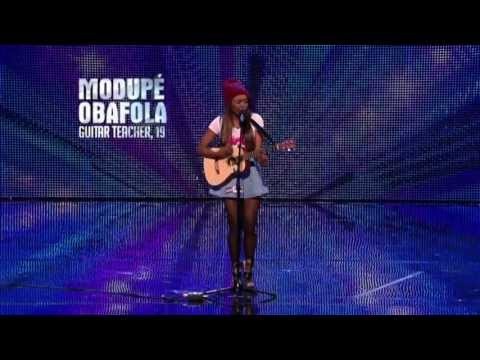 ModupÃ© Obasola singing 'Boyfriend' - @ Britain's Got Talent 2013 Week 7 Au