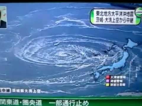 Japan Earthquake Whirlpool During Tsunami