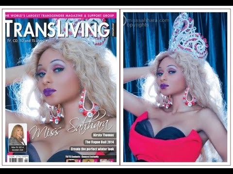 Nigerian transgender Ms Sahhara covers new  issue of Transliving