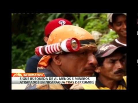 ContinÃºan labores de rescate de cinco mineros atrapados en Nicaragua