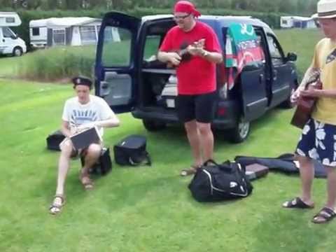 Puddinghaut on tour in the Netherlands Camping De Groene Strook (song nr. 1