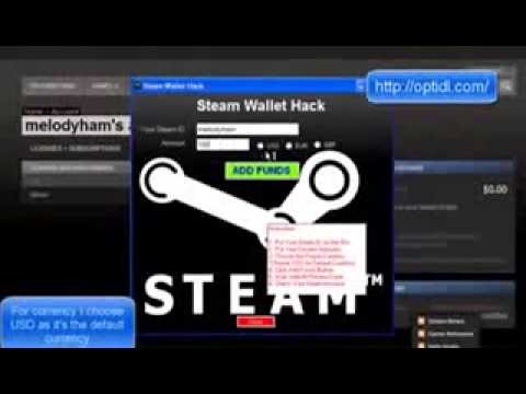 Steam Wallet Money Adder 2014 Steam Wallet Hack 2014 Youtube