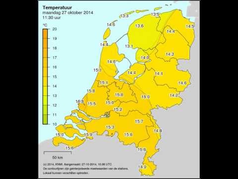 Temperatuur Nederland 20141027