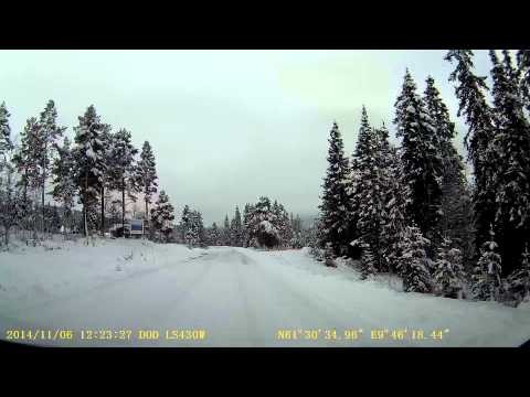 DashCam Winter In Mountain Norway 6/11-2014
