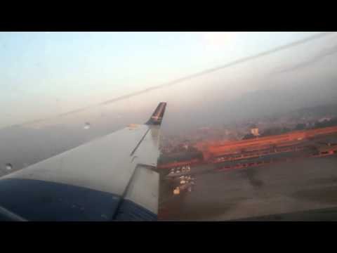 Take off from Kathmandu Airport Nepal