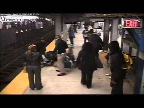 Good Samaritan Risks Life to Save Man Who Fell Onto Subway Tracks