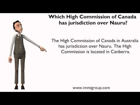 Which High Commission of Canada has jurisdiction over Nauru?