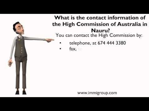 What is the contact information of the High Commission of Australia in Naur