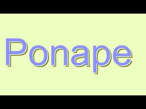 How to Pronounce Ponape