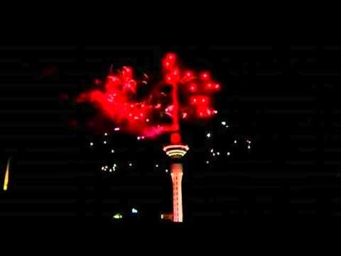 HAPPY NEW YEAR NEW ZEALAND - New Years Fireworks From Auckland Sky Tower 20
