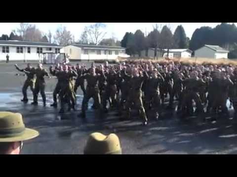 NZ Army haka march-out basic 368