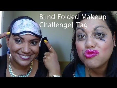 Blind Folded Makeup Challenge | Tag
