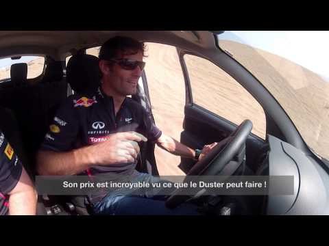 Mark Webber testing the Renault Duster in Oman