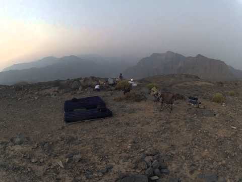 Camping in Musandam - Sunset