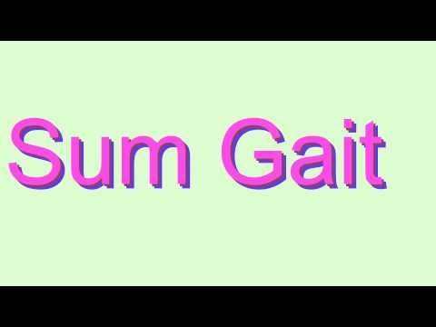 How to Pronounce Sum Gait