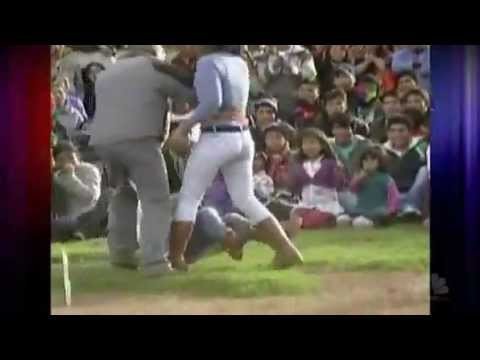 Peruvian New Years Custom | Fist Fight to settle Quarrels | Men and Woman H