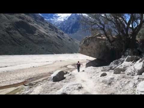 Landslide in Santa Cruz Treck Peru