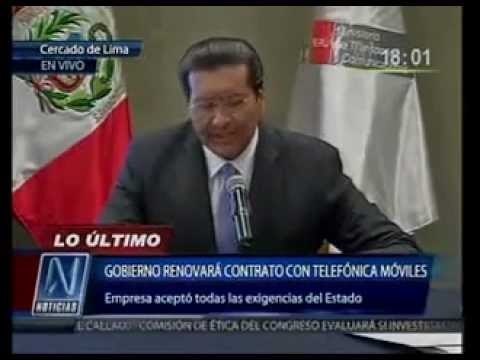 Renuevan Contrato Telefonica Peru por 18 aÃ±os 10 meses