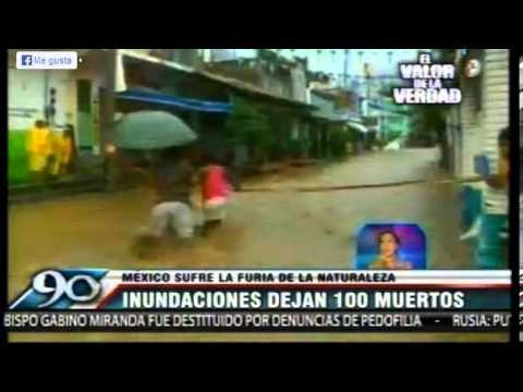 INUNDACIÃ“N EN MÃ‰XICO 22 09 13 (reportaje en Peru)