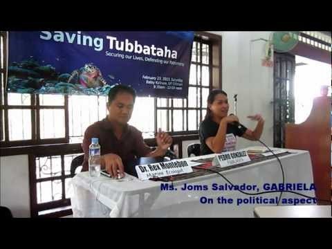 Saving Tubbataha: political implications by Ms. Joms Salvador of GABRIELA